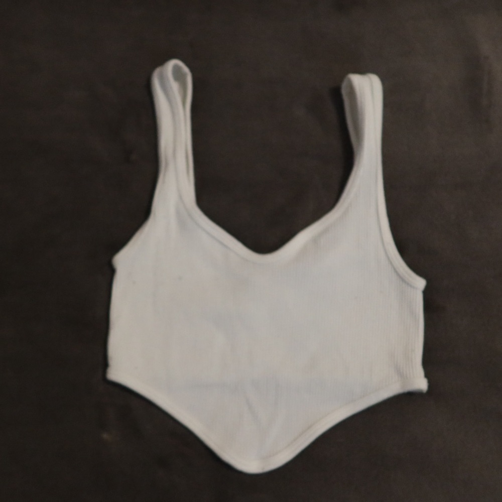 white tank top